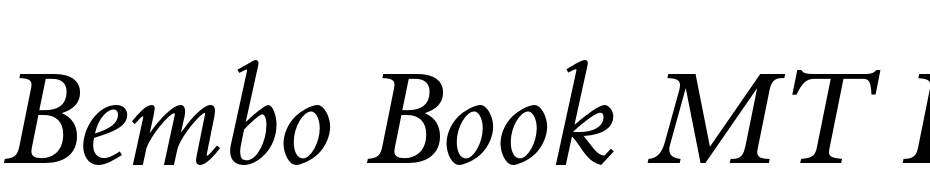 Bembo Book MT Pro Italic Yazı tipi ücretsiz indir